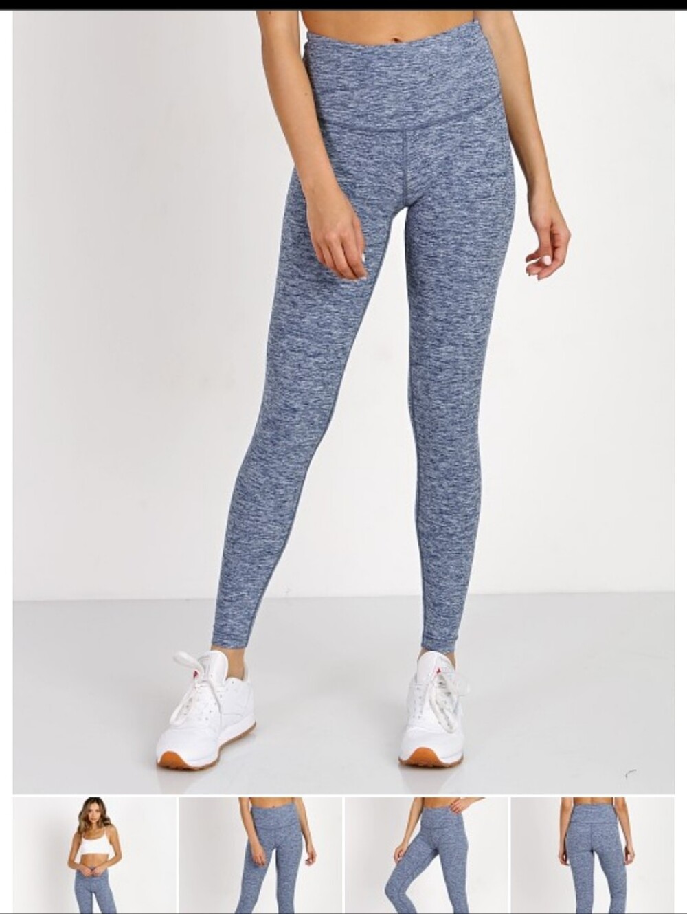 Beyond The Bar Method  YogaSpacedye Take me Higher Long Legging White Valor